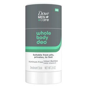 Dove Men Care, Whole Body Deo, Deodorant Stick, Aloe +Bamboo with Vitamin E, 2.6